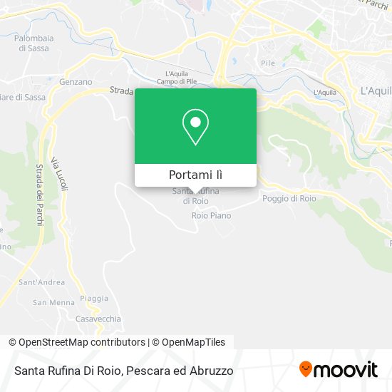 Mappa Santa Rufina Di Roio