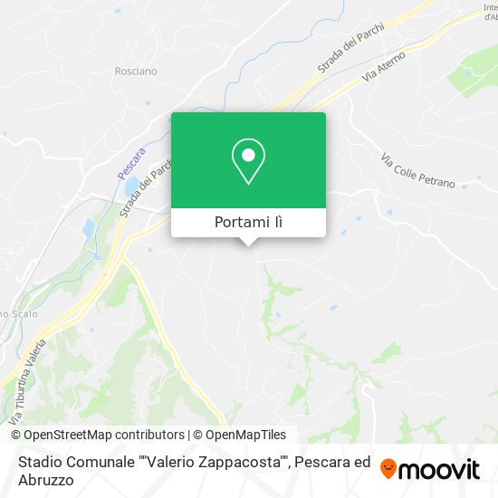 Mappa Stadio Comunale ""Valerio Zappacosta""