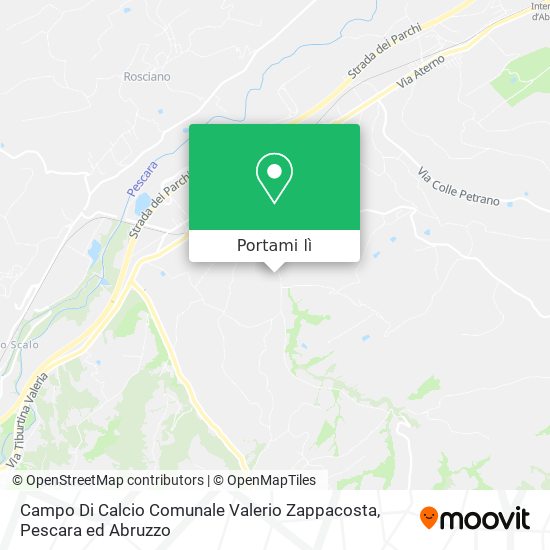 Mappa Campo Di Calcio Comunale Valerio Zappacosta