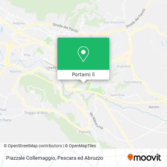 Mappa Piazzale Collemaggio