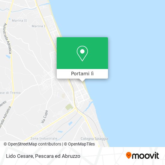 Mappa Lido Cesare