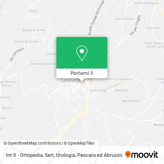 Mappa Int.9 - Ortopedia, Sert, Urologia