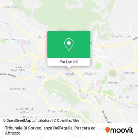 Mappa Tribunale Di Sorveglianza Dell'Aquila