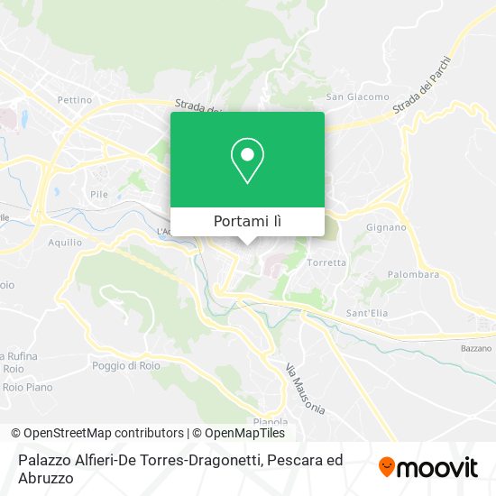 Mappa Palazzo Alfieri-De Torres-Dragonetti