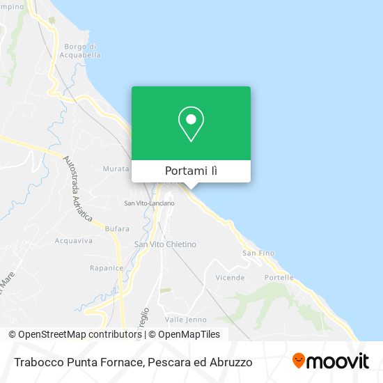 Mappa Trabocco Punta Fornace