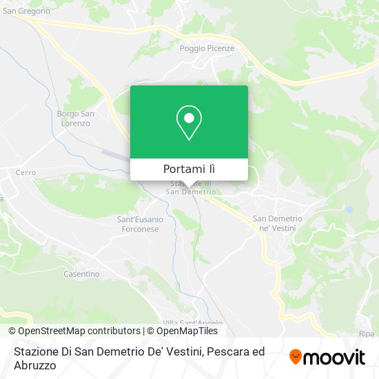 Mappa Stazione Di San Demetrio De' Vestini