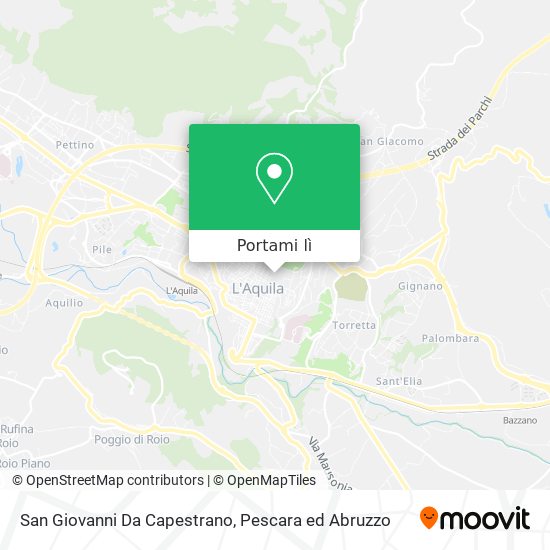 Mappa San Giovanni Da Capestrano
