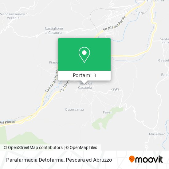 Mappa Parafarmacia Detofarma