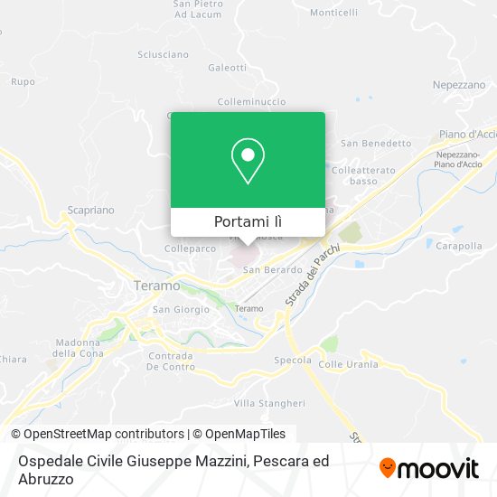 Mappa Ospedale Civile Giuseppe Mazzini
