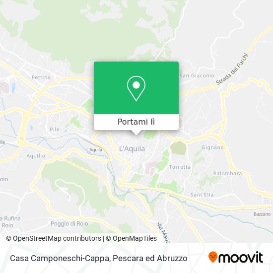 Mappa Casa Camponeschi-Cappa