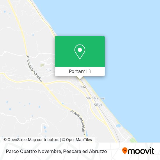 Mappa Parco Quattro Novembre