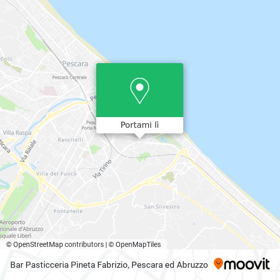 Mappa Bar Pasticceria Pineta Fabrizio