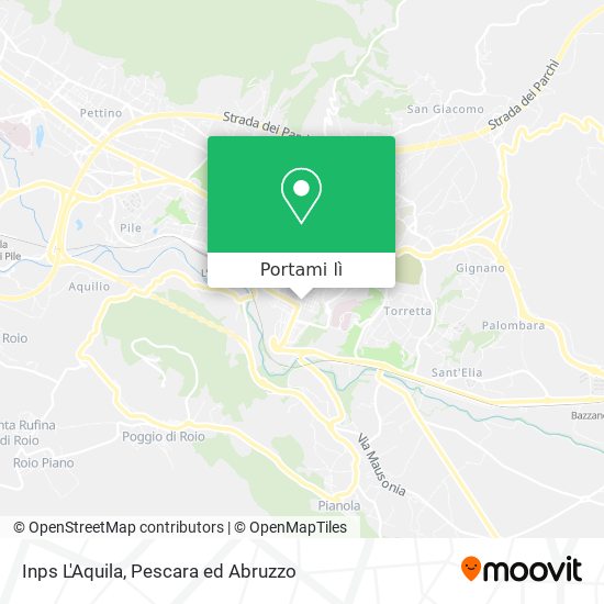 Mappa Inps L'Aquila