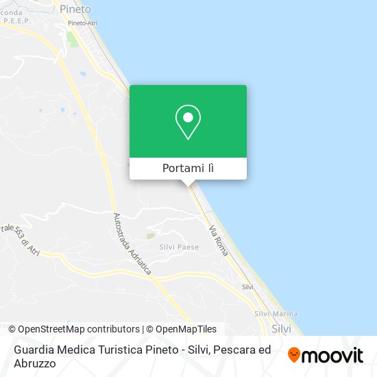 Mappa Guardia Medica Turistica Pineto - Silvi