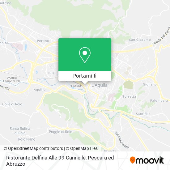 Mappa Ristorante Delfina Alle 99 Cannelle