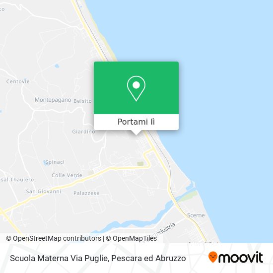 Mappa Scuola Materna Via Puglie