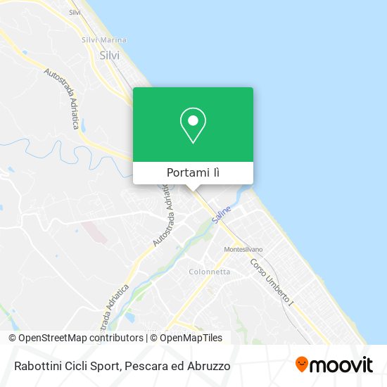 Come arrivare a Rabottini Cicli Sport a Città Sant' Angelo con Bus?