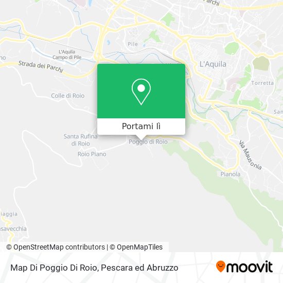 Mappa Map Di Poggio Di Roio
