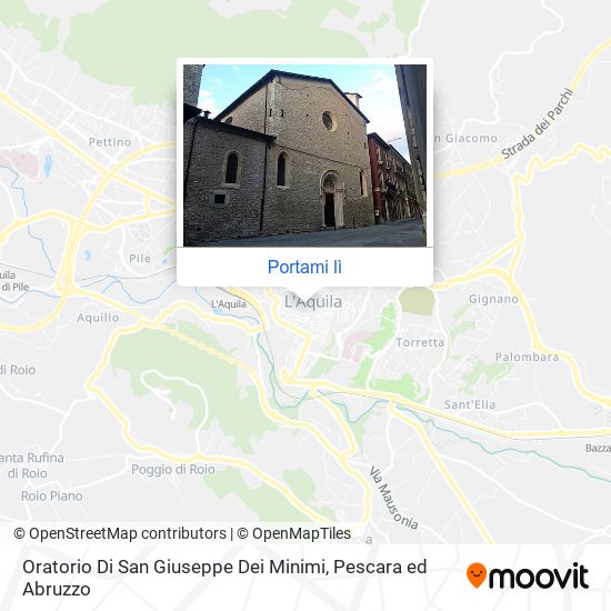 Mappa Oratorio Di San Giuseppe Dei Minimi