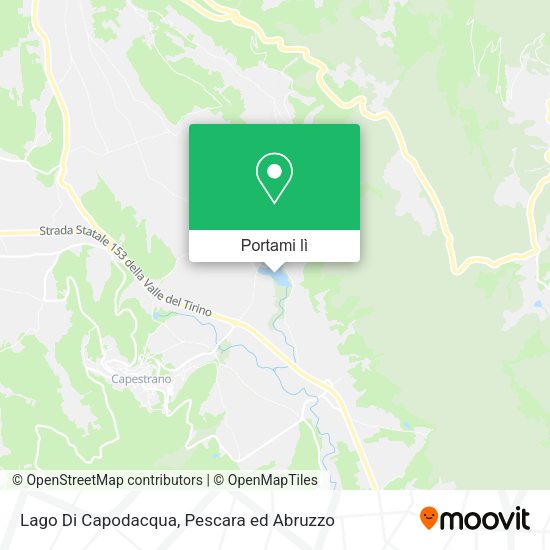 Mappa Lago Di Capodacqua