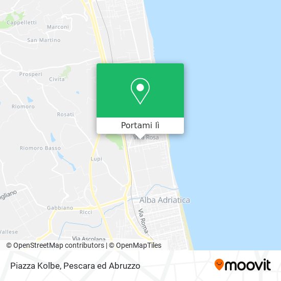 Mappa Piazza Kolbe
