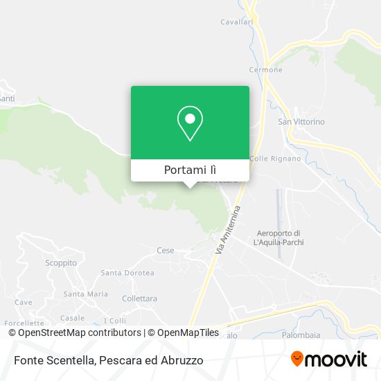 Mappa Fonte Scentella