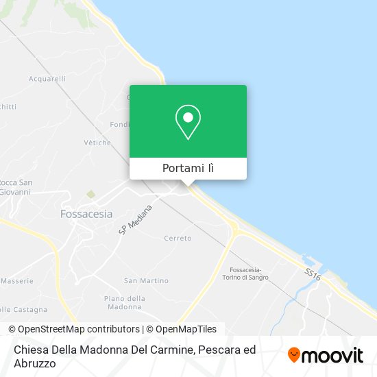 Mappa Chiesa Della Madonna Del Carmine