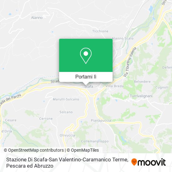 Mappa Stazione Di Scafa-San Valentino-Caramanico Terme
