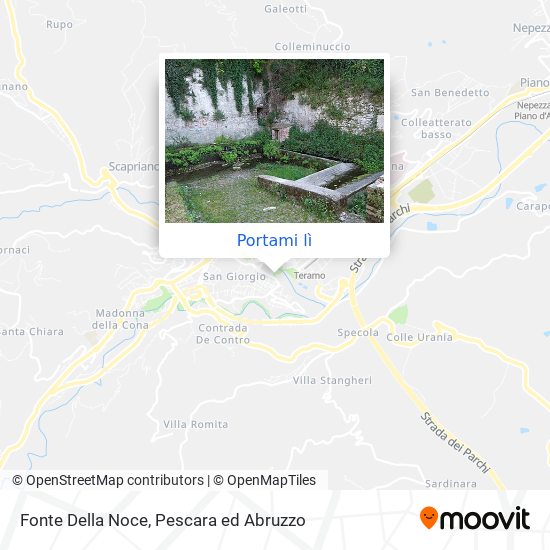 Mappa Fonte Della Noce