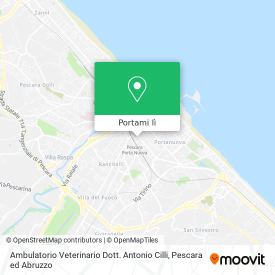 Mappa Ambulatorio Veterinario Dott. Antonio Cilli
