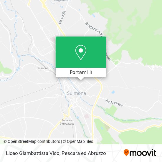 Mappa Liceo Giambattista Vico