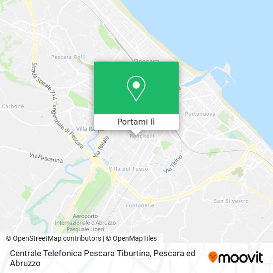 Mappa Centrale Telefonica Pescara Tiburtina