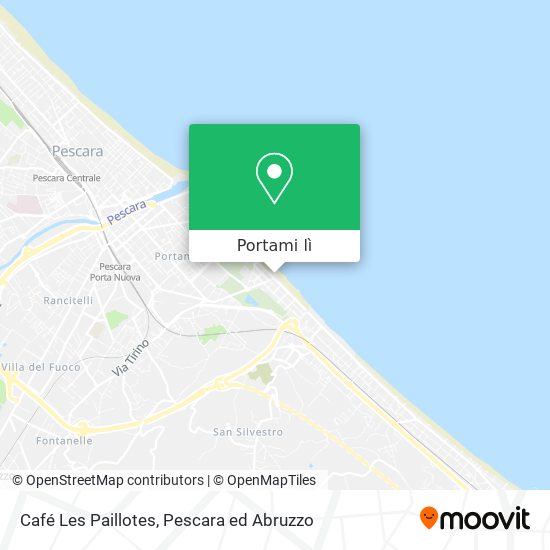 Mappa Café Les Paillotes