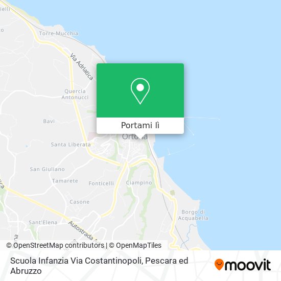 Mappa Scuola Infanzia Via Costantinopoli