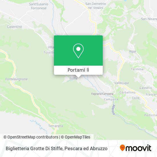 Mappa Biglietteria Grotte Di Stiffe
