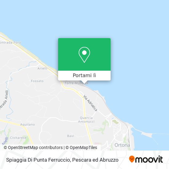 Mappa Spiaggia Di Punta Ferruccio