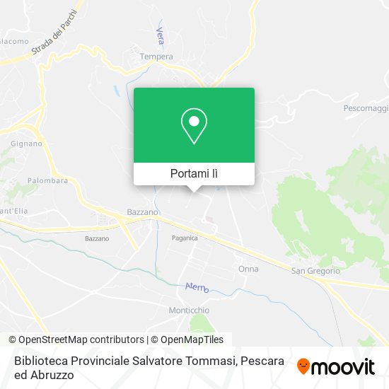 Mappa Biblioteca Provinciale Salvatore Tommasi