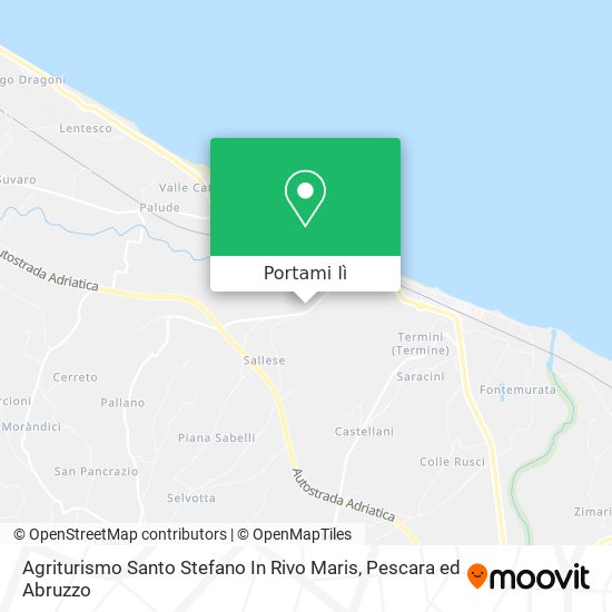 Mappa Agriturismo Santo Stefano In Rivo Maris
