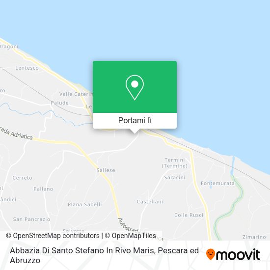 Mappa Abbazia Di Santo Stefano In Rivo Maris