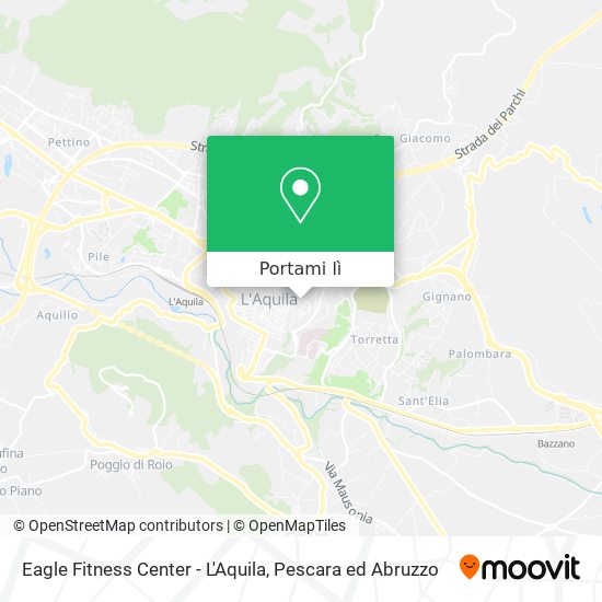 Mappa Eagle Fitness Center - L'Aquila