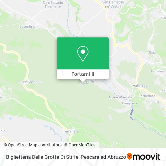 Mappa Biglietteria Delle Grotte Di Stiffe