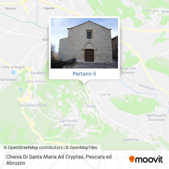 Mappa Chiesa Di Santa Maria Ad Cryptas