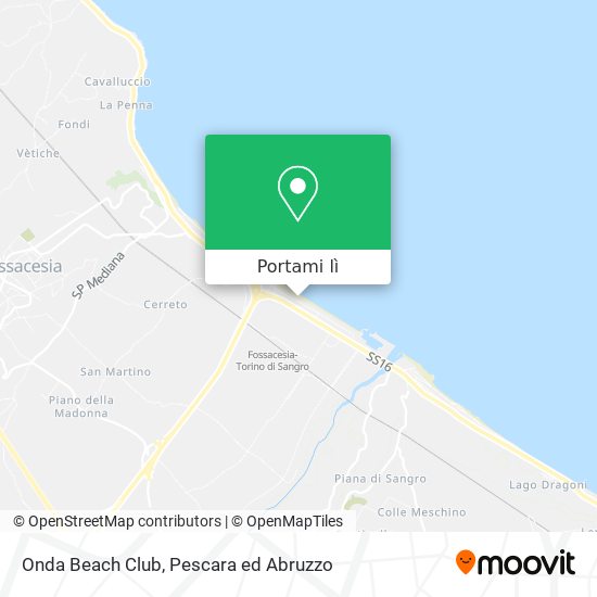 Mappa Onda Beach Club