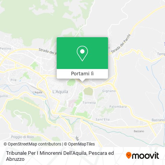 Mappa Tribunale Per I Minorenni Dell'Aquila