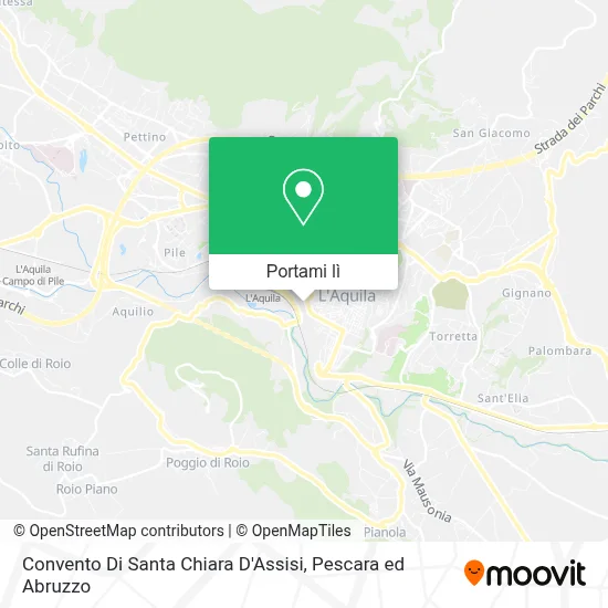 Mappa Convento Di Santa Chiara D'Assisi