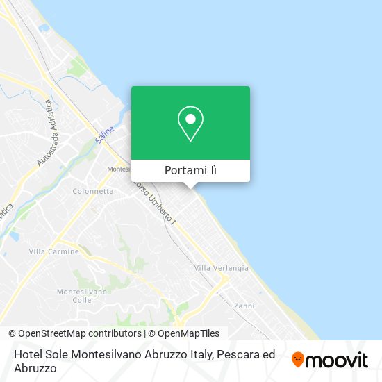 Mappa Hotel Sole Montesilvano Abruzzo Italy