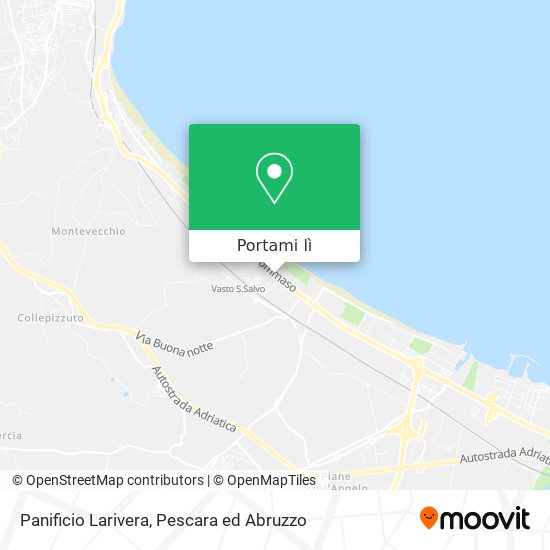 Mappa Panificio Larivera