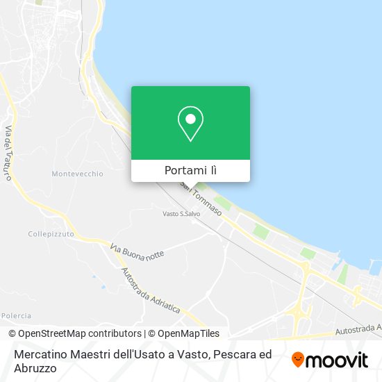 Mappa Mercatino Maestri dell'Usato a Vasto