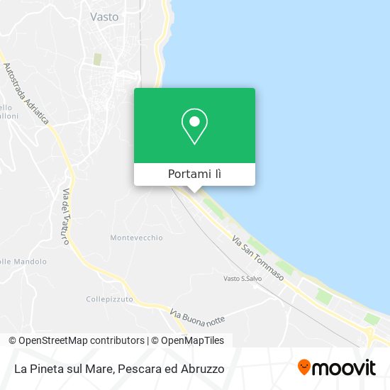 Mappa La Pineta sul Mare