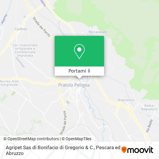 Mappa Agripet Sas di Bonifacio di Gregorio & C.